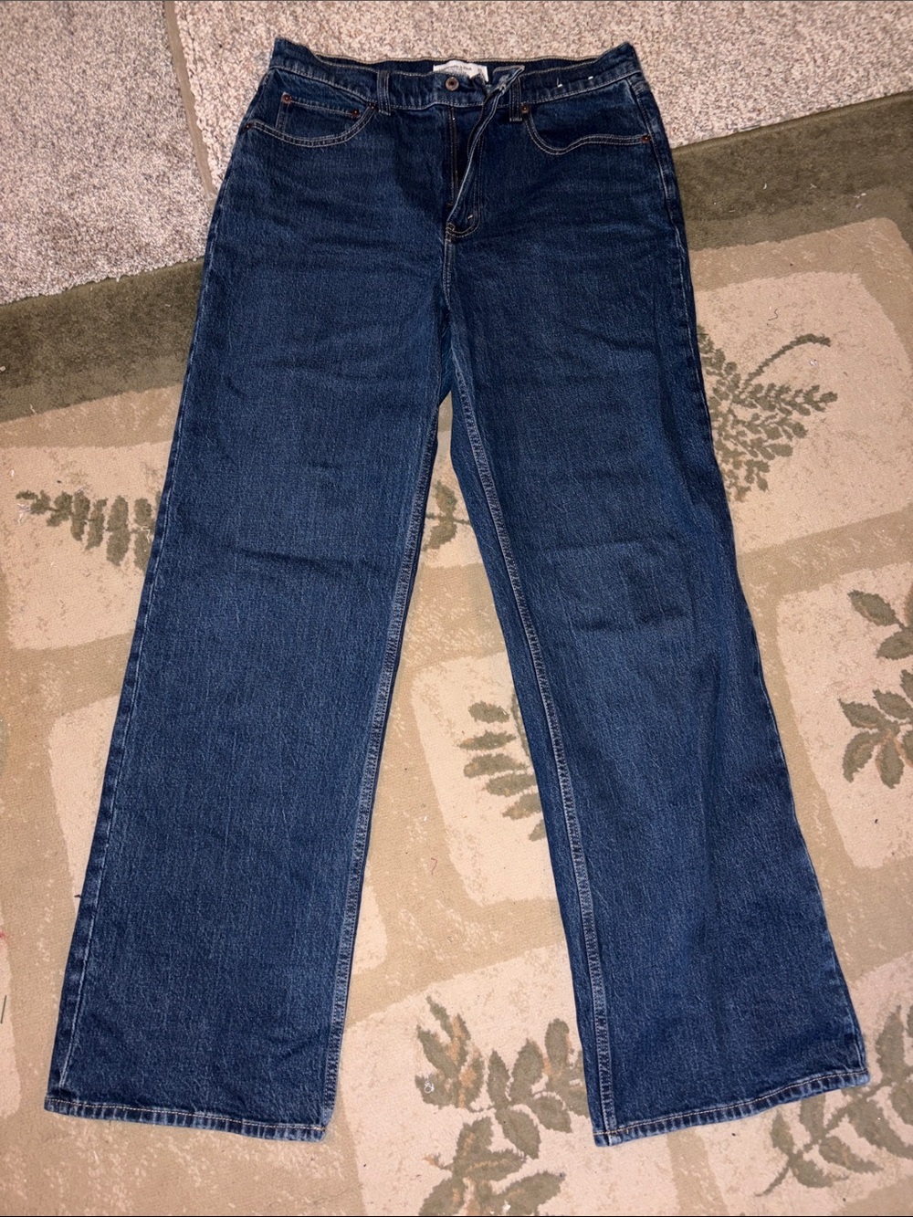 Abercrombie & Fitch Dark Blue Boot Cut Jeans
